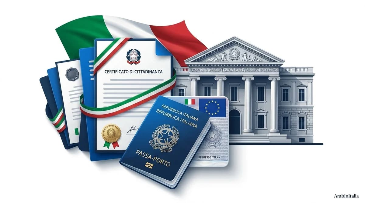وثائق Cittadinanza Italiana وجواز سفر